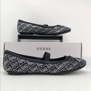 Guess Kairo Ballet Flat Women’s Black Round Toe Slip On Shoes - Size 7